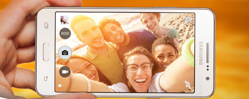 Samsung Galaxy A5 Duos câmera frontal 5mp