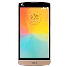 Smartphone LG L Prime Dourado tela