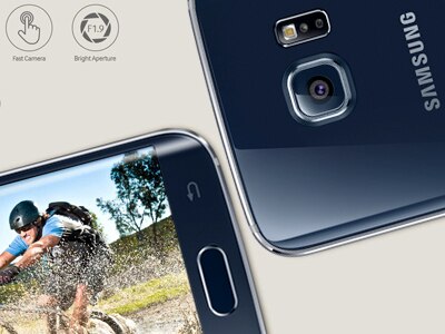 smartphone galaxy s6 edge tela 5.1 polegadas preto safira camera 16mp virtual shot f/1.9 slow motion zoom 8x