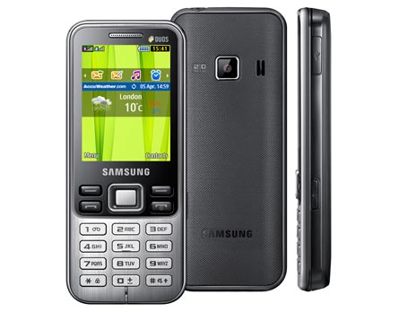 Tenha dois chips em um telefone - Conheça o telefone celular C3322, da Samsung