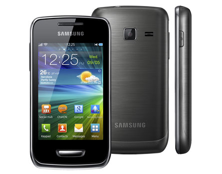 Design inovador com acabamento metálico - Samsung Wave Y tem tela touchscreen, MP3 player e radio FM