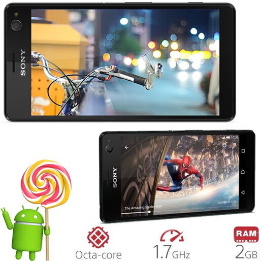 smartphone selfie sony xperia c4 dual 5.5polegadas preto processador octa core android lollipop ram 2gb