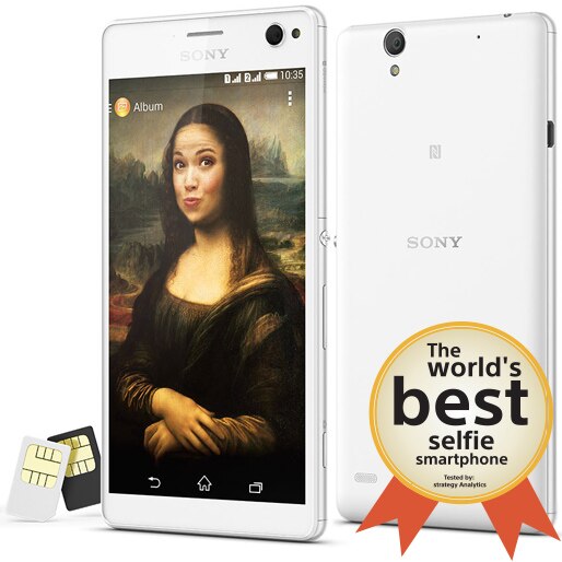 smartphone selfie sony xperia c4 dual 5.5polegadas branco
