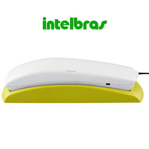 Acionador no fone (tecla liga/desliga) Telefone Fixo Gôndola Intelbras TC 20 Verde Branco