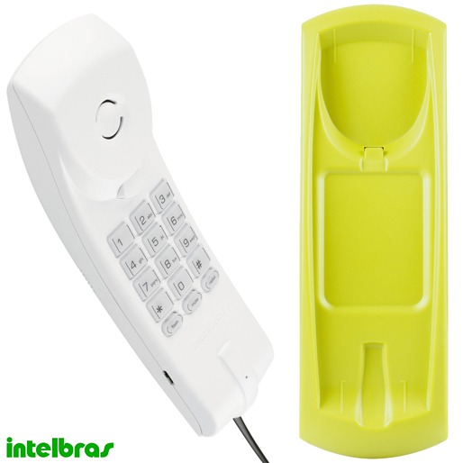TC 20: o telefone gôndola da Intelbras Telefone Gôndola Intelbras TC 20 Verde com Fio