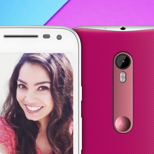 smartphone motorola moto g terceira geracao 4g dual chip pink branco camera frontal 5mp principal 13mp
