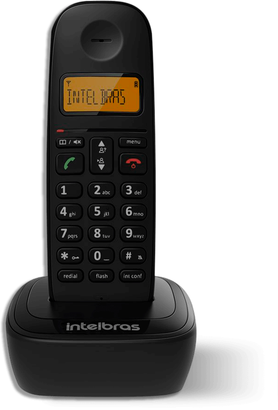 Agenda para 70 contatos Telefone Sem Fio Intelbras TS 2510 identificador