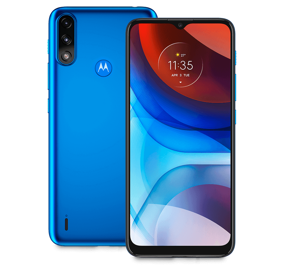 Smartphone Motorola Moto E7 Power Azul Metálico 32GB, Bateria 5000 mAh,  Tela de 6.5”, Câmera Traseira Dupla, Android 10 e Processador Octa-Core |  Casas Bahia
