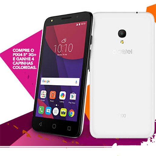 Celular Alcatel Pixi4 5'' Câmeras