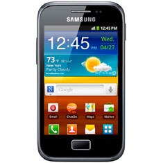 celular desbloqueado Samsung Galaxy Ace Plus S7500 Dark Blue de frente