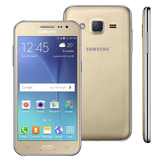 Smartphone Samsung Galaxy J2 Duos Dourado