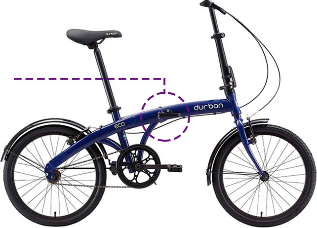 Bicicleta Dobrável Durban ECO Aro 20