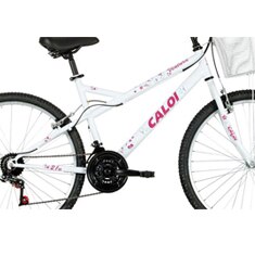 bicicleta Caloi Ventura Aro 26 Branca detalhe