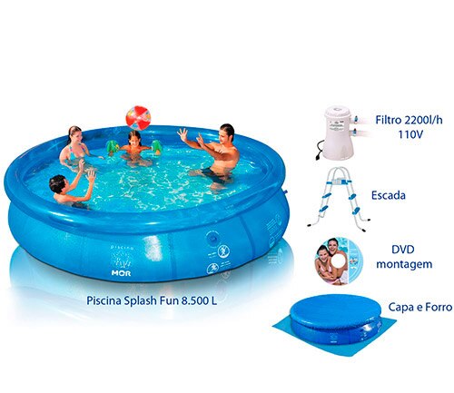 Combo Mor Piscina Splash Fun 8.500 Litros
