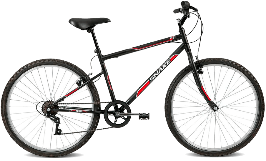 Bicicleta Caloi Snake Aro 26 Preta