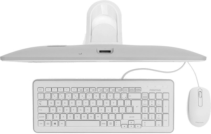 Placa de vídeo e de som integradas Computador Positivo All in One placa de vídeo e som