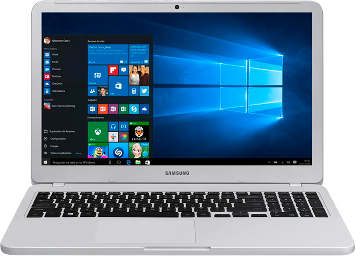Notebook Samsung Dual Core 4GB 500GB Tela 15.6 polegadas