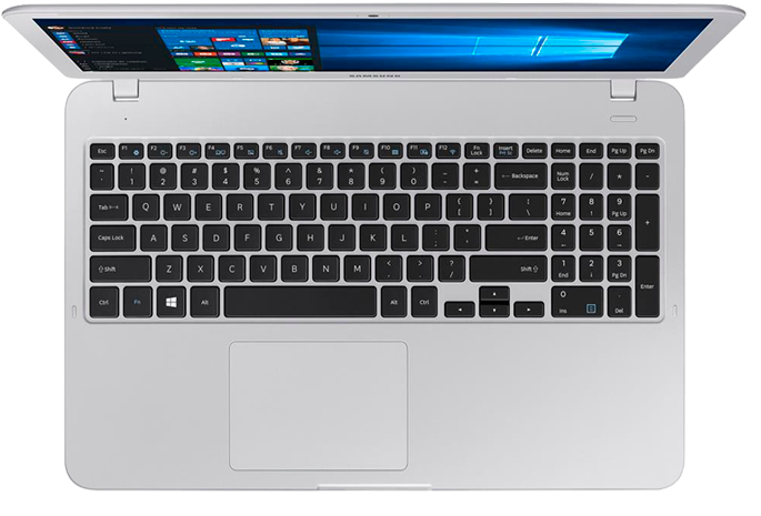 Notebook Samsung Dual Core 4GB 500GB Tela 15.6 teclado