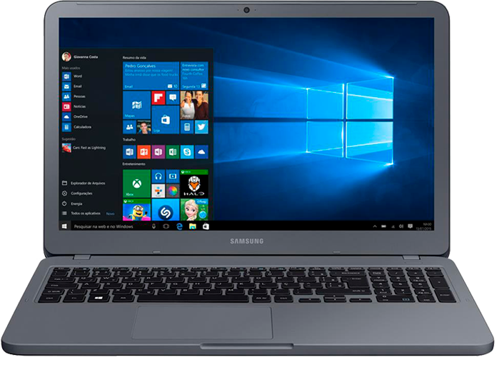 Notebook Samsung Dual Core 4GB 500GB Tela 15.6 polegadas