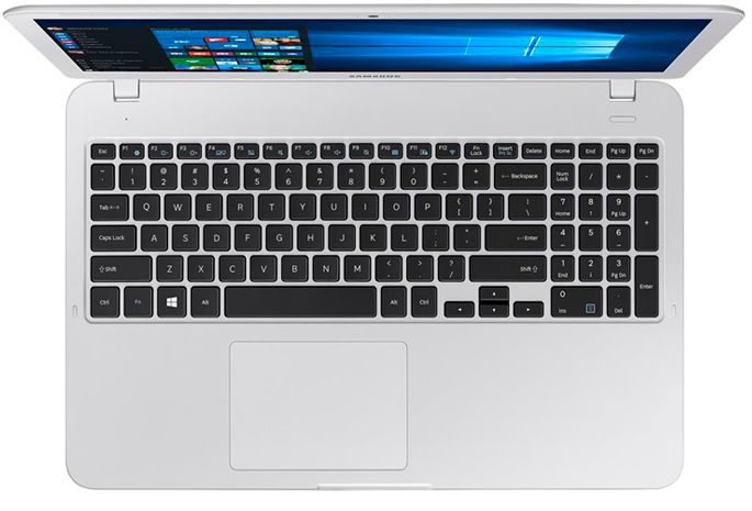 Notebook Samsung Dual Core 4GB 500GB Tela 15.6 teclado
