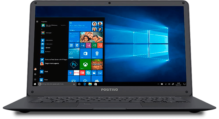 Notebook Positivo Quad Core Motion Plus Q432A