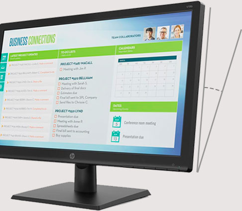monitor hp v19b compacto 18.5 polegadas