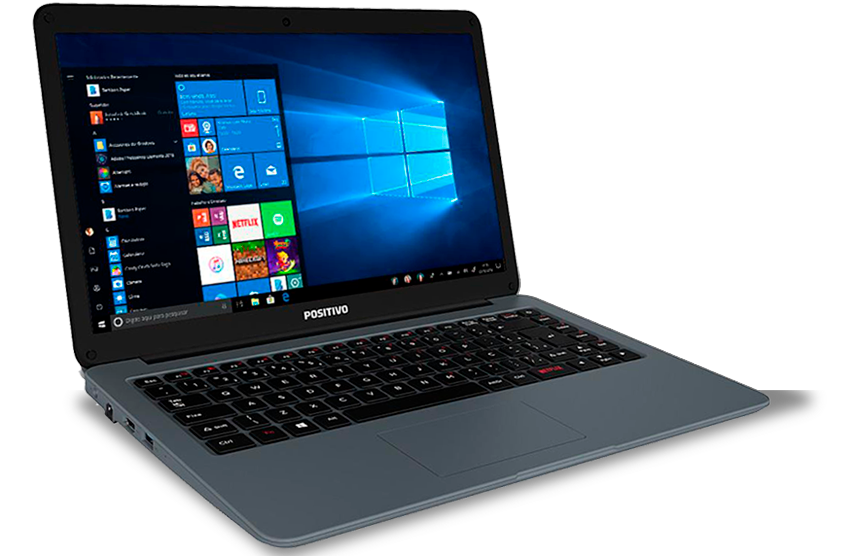 Notebook Positivo Motion I3464A conexão USB HDMI