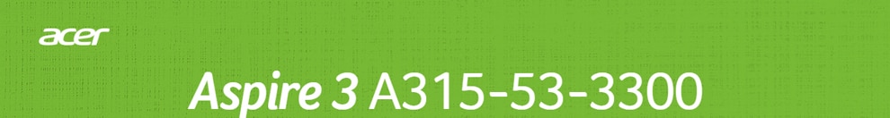 Notebook Acer Aspire 3 A315-53-3300
