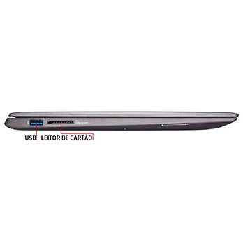 notebook Touch Asus U38N C4018H conexões