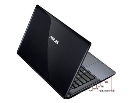 notebook Asus X45C VX007H conexões