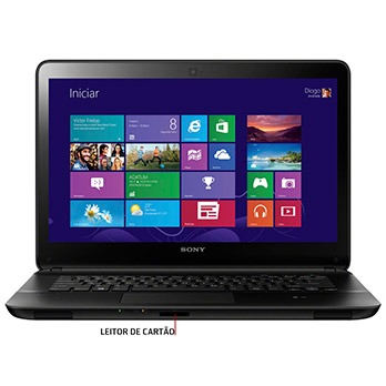 Computador Sony com um ano de garantia