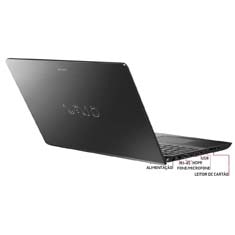 Notebook Sony Vaio Fit SVF15A17CBB com Intel® | Casas Bahia