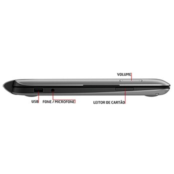 notebook Touch HP Split 13 M110BR X2 conexões