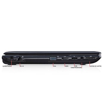 notebook Samsung ATIV Book 2 270E4E KD6 conexões