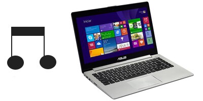 notebuk asus vivobook s400ca audio