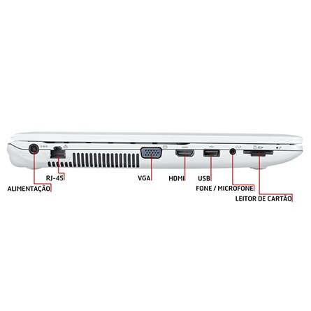 notebook Samsung ATIV Book 2 270E5G KD2 conexões