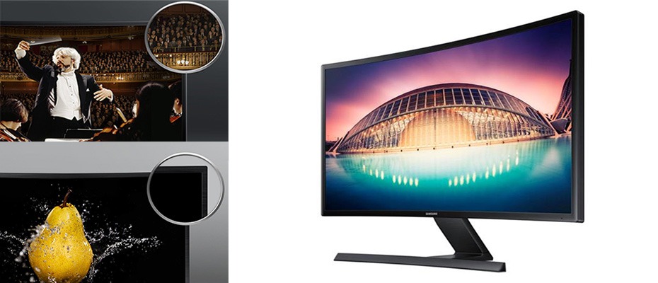 contraste monitor samsung  S27E510C Full HD Widescreen 