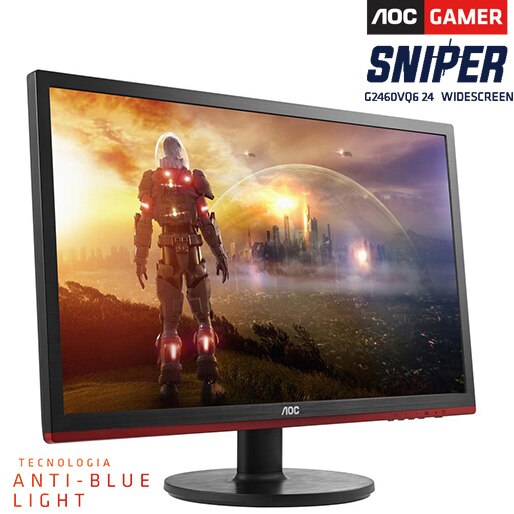 Monitor 24'' Full HD AOC Gamer Sniper G2460VQ6 