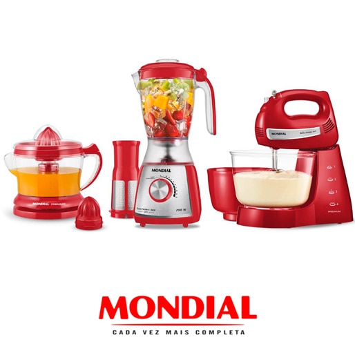kit mondial gourmet red premium inox