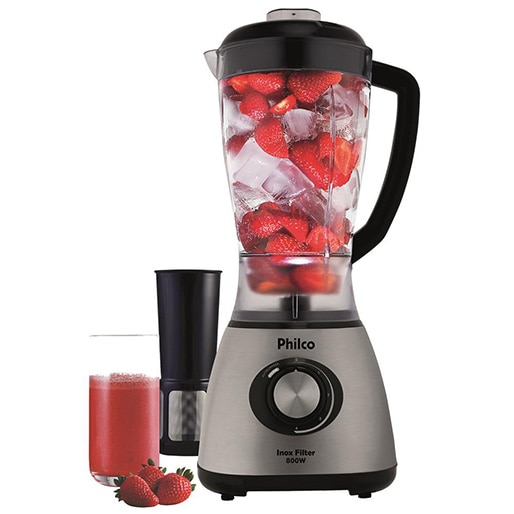 liquidificador philco inox filter 4 velocidades 800w