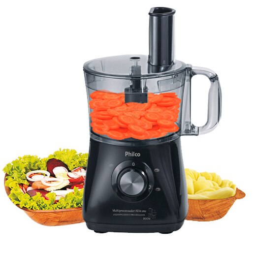 Processador de Alimentos Philco multiprocessador Jarra 1,2 litro