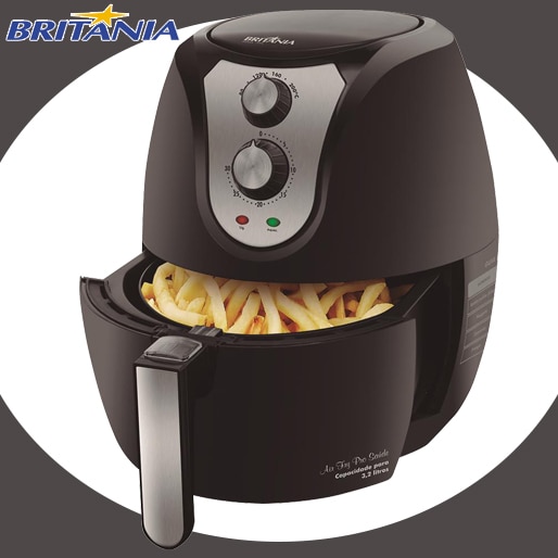 Fritadeira Britânia Air Fry Pro Saúde Frituras