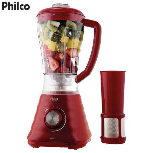 Liquidificador Philco PH800 4 Velocidades 800W Vermelho