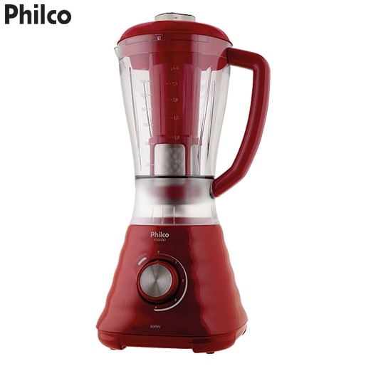 liquidificador philco vermelho autolavável potente cozinha vitamina suco