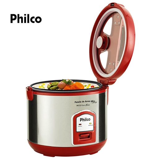 panela elétrica arroz philco ph10 visor glass capacidade