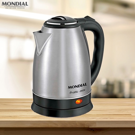 Chaleira Elétrica Mondial Pratic 2 Litros Inox