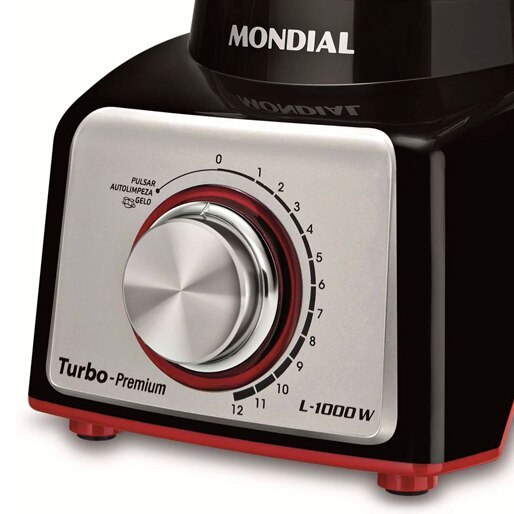 liquidificador mondial turbo premium l-1000 rb velocidades