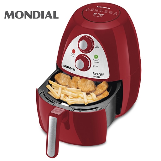 Fritadeira Air Fryer Mondial Premium AF-14 - Vermelha Fritadeira Air Fryer Mondial