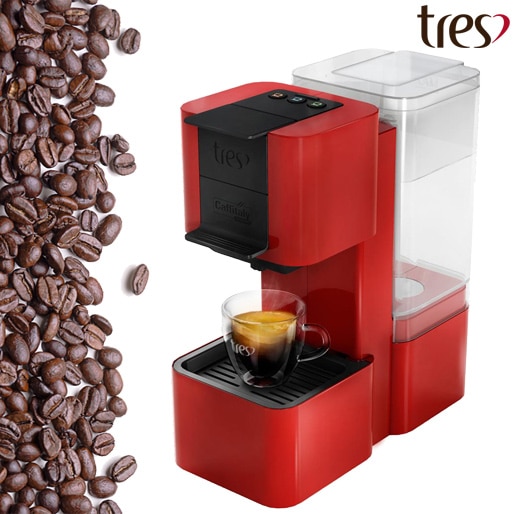 Máquina Café Expresso Tres S26 Pop Vermelho espresso