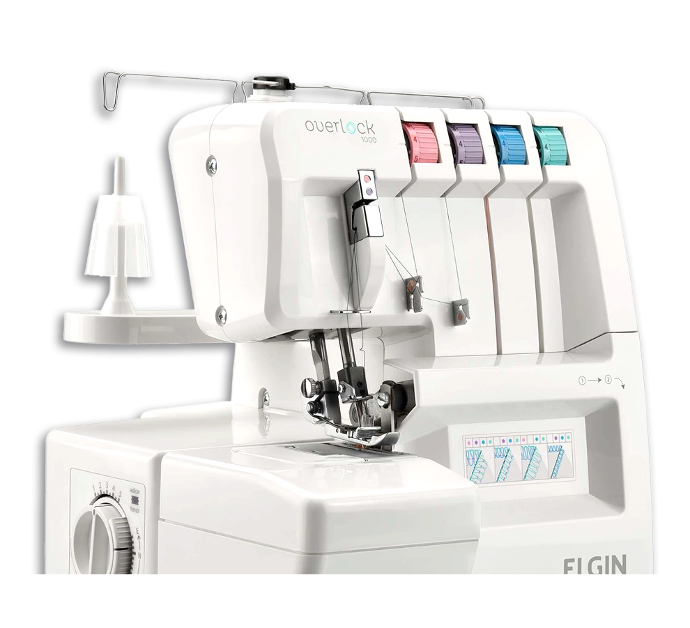 Máquina de costura Elgin Overlock pontos